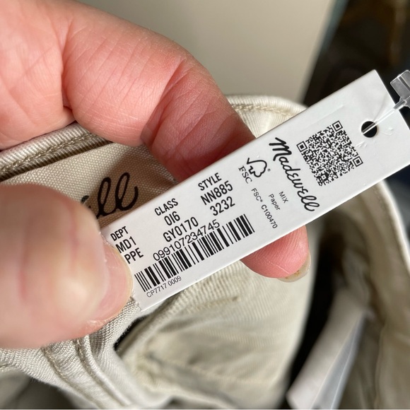 NEW WITH TAGS Madewell Pale Pewter Straight Cargo Pant: COOLMAX® Edition 32 x 32 - Picture 10 of 11